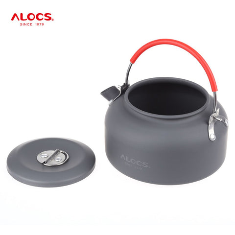 ALOCS CW-K02 Ultra Lightweight Cookware Outdoor Camping Kettle 0.8L Tea Coffee Pot for Camping Fishing Backpacking