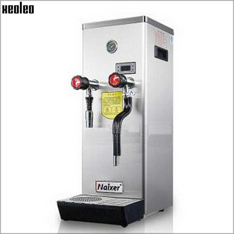 Xeoleo Commercial Steam Water Boiler Stainless Steel Teapresso Machine Milk Foam Machine for Bubble Tea 2800W/10L Coffee Machine
