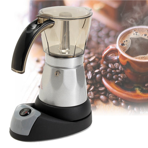Electric Automatic Coffee Maker 6 Cups 3 minutes French Press Cafetiere Coffee Tea Pot Kettle Home Office Coffee Machine
