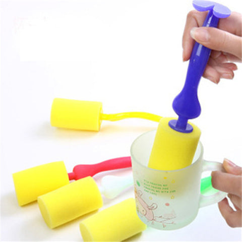 Hot Sell Water/Coffee/Tea Bottle Cup Brush Sponge Kitchen Wash Tool Cleaner Brush