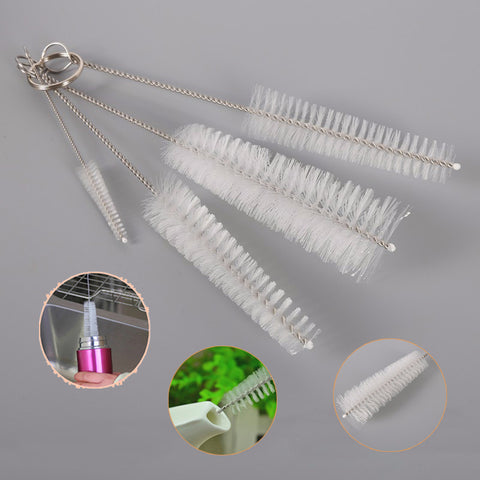 4pcs Straw Cleaning Brush Stainless Steel Wash Drinking Pipe Straw Brushes Brush Cleaner  For Wineglass Bottle Coffee Tea Mug
