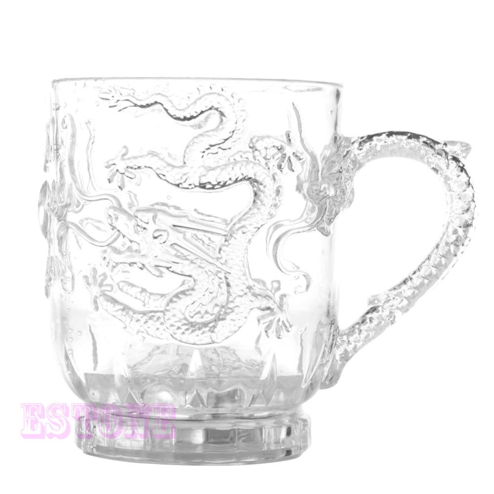 New LED Dragon Inductive Rainbow Color Flashing Light Glow Mugs Glasses Beer Cup