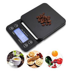 Original 3KG/0.1G Digital Kitchen Scale Food Coffee Weighing Scale + Timer With Back-Lit LCD Display For Baking Cooking