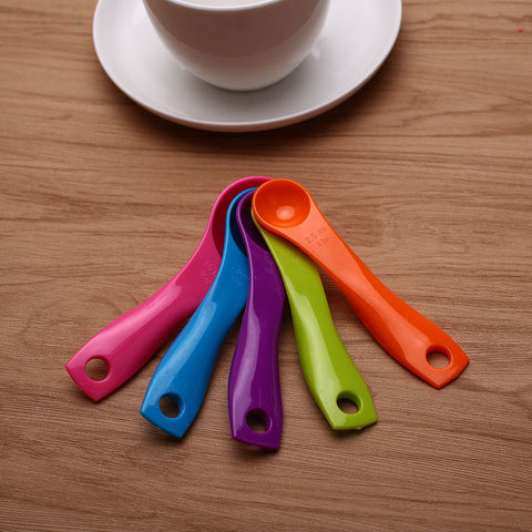 5PCS/Set Measuring Spoon Coffee Scale Spoon Restaurant Supplies Candy Color