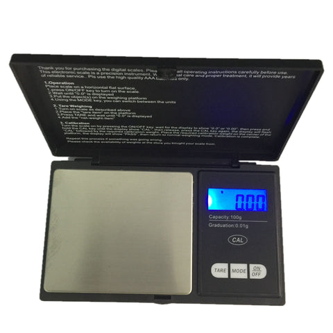 Precision100g 0.01g Mini Pocket Kitchen Scale Notebook Shape LCD Electronic Jewelry Weighting Scales Coffee Floor Balance Weight